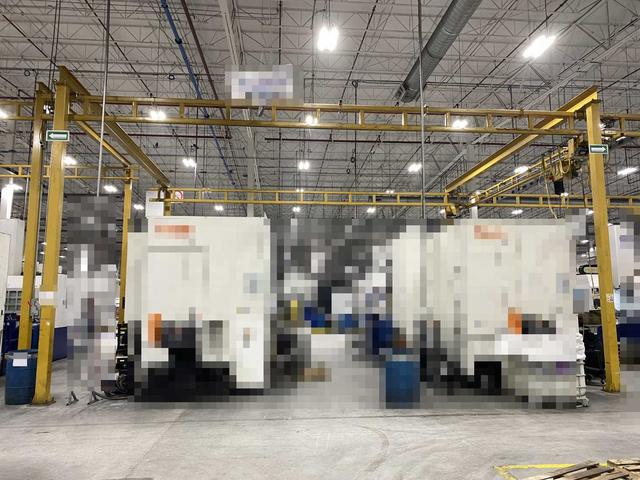 Freestanding Workstation Bridge 1000 Lbs. Max Capacity 24' x 54' x 17' TS w/ CM Lodestar F 1/2Ton Hoist. 460V, 3-Phase, 1/2 HP