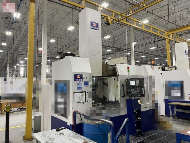 Honor Seiki VL-86C CNC Vertical Turning Center Fanuc 0i-TF, 17,656 Hours, 2016, 32" Table, 37.4" Swing, 37.4" Turn Dia, 25.5" Turn Height, 12-Station Turret, 70 kVA