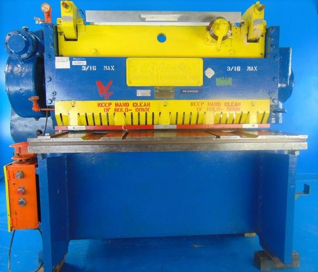 Columbia 0604L Metal Shear - 3/16" x 52" Blade, 7 Gauge - Heavy-Duty Industrial Cutting Machine
