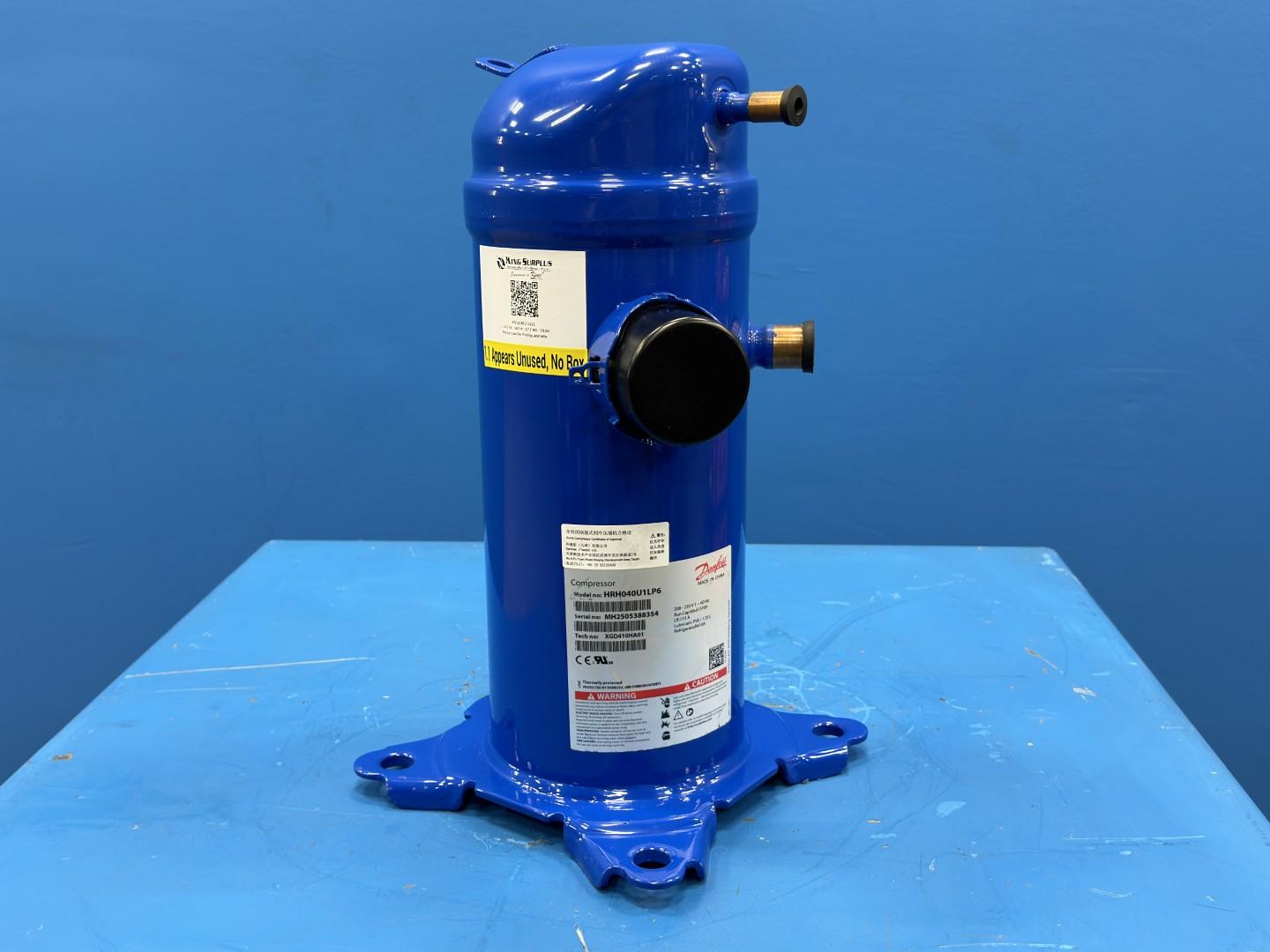Danfoss Scroll Compressor 3.3 Ton 40,000 BTU HRH040U1LP6 208-230V 1 Phase R410A