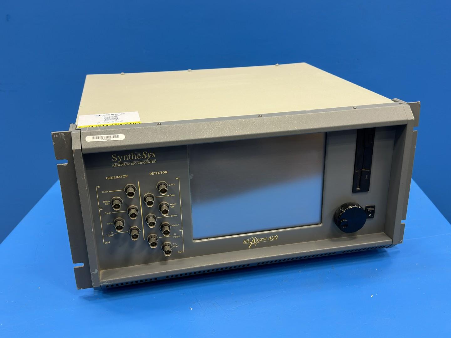 SyntheSys Research BA400 BitAlyzer 400 Bit Error Rate Tester, BA400-01A, 120/240V