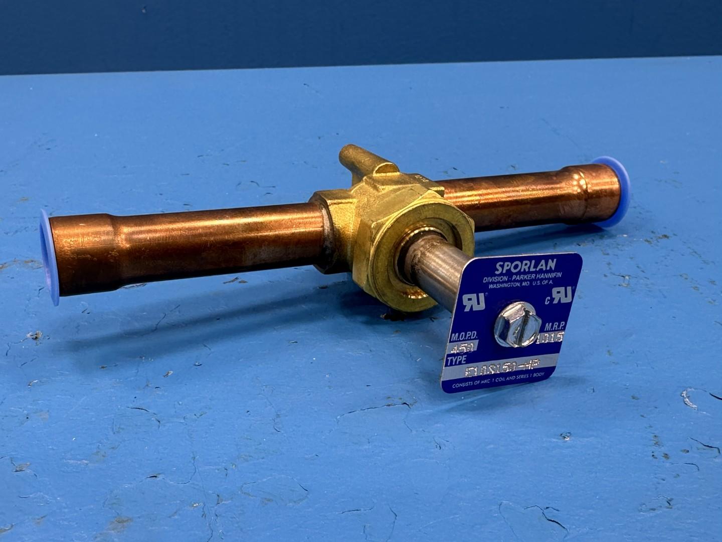 Sporlan E10S150-HP, Solenoid Valve Body, 5/8" ODF Solder Connections (Less Coil)