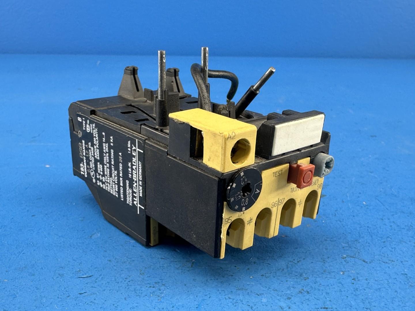 Allen-Bradley 193-BSB Manual Motor Starter / Overload Relay.