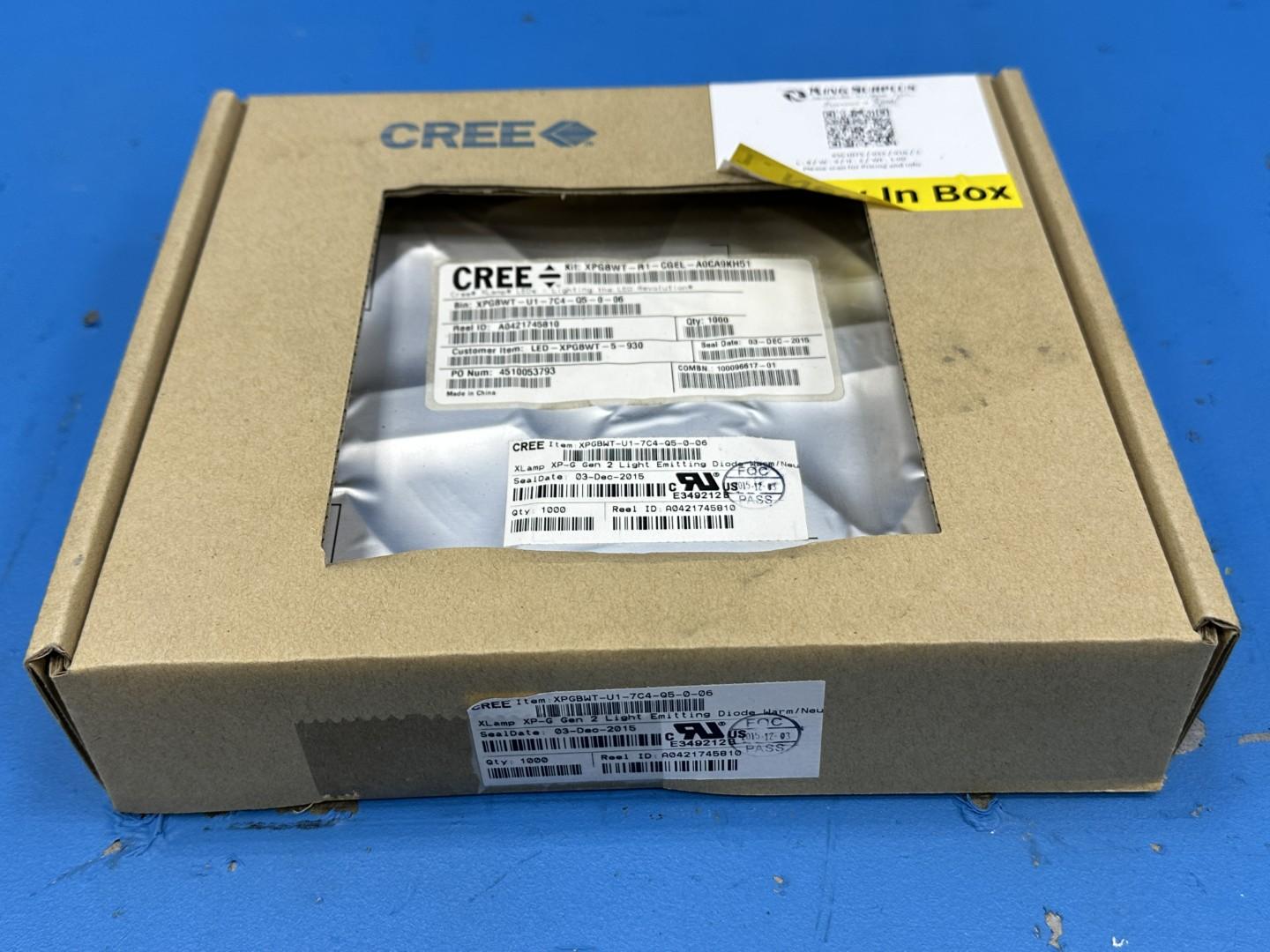 Cree XPGBWT-U1-7C4-Q5-O-06 XLamp XP-G2 LED Reel 1000pc New