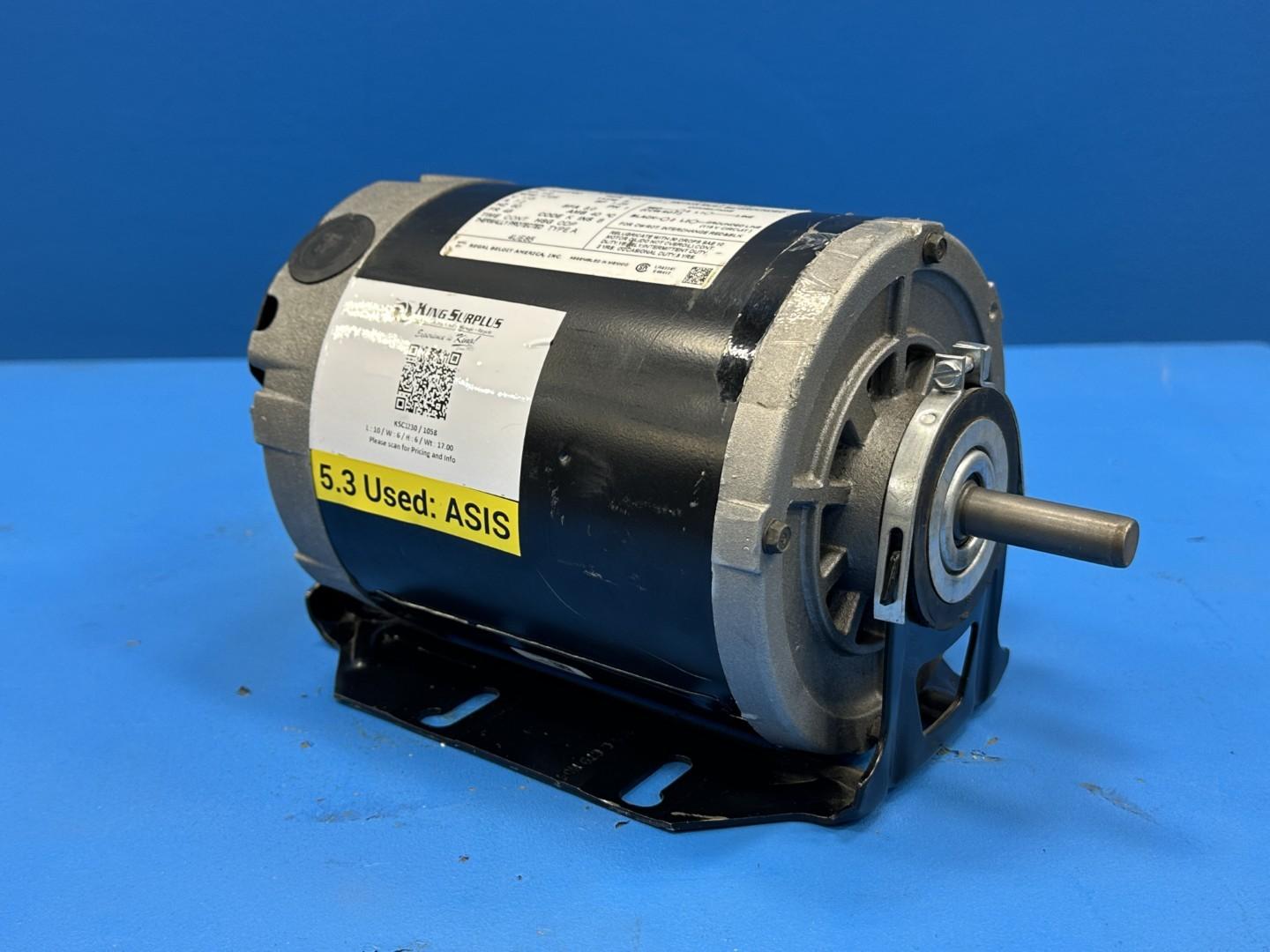 Century 316P760 AC Motor 115V, 1725 RPM, 7.2A, (4UE85)
