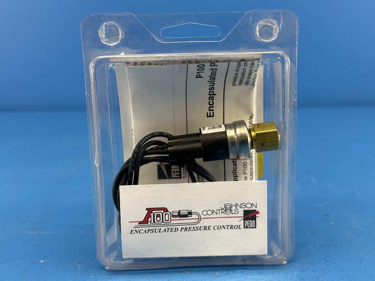 Johnson Controls P100AP-356 Pressure Switch, 240VAC, 6A, 45 PISG Cut-In