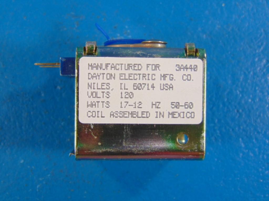 Dayton 3A440 SOLENOID COILS 120V 17-12W 50/60HZ