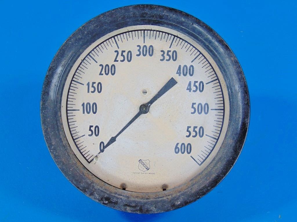 Ashcroft Gauge Antique Ashcraft 0 - 600