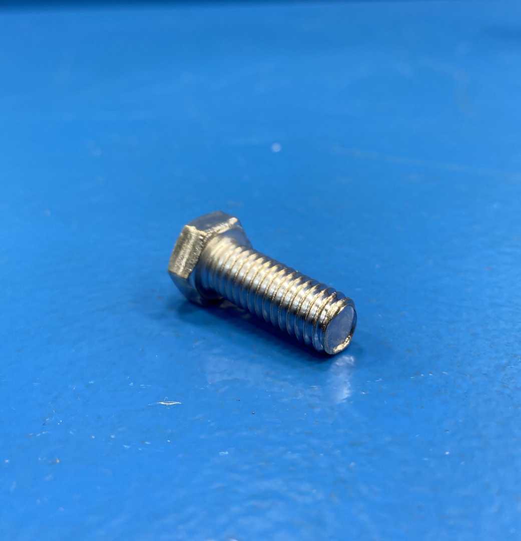 Hex Machine Bolt 3/8"-16 x 1" Zinc-Plated Coarse Thread, Lot of 100
