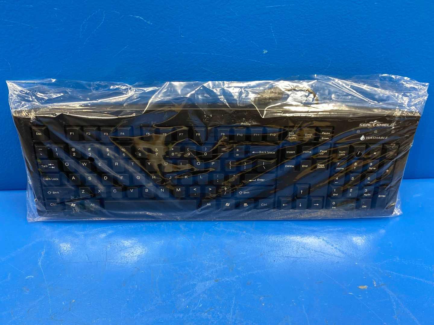 Waterproof Washable Keyboard Seal Shield SSK107 r3 Medical Grade Antimicrobial USB Dishwasher Safe IP68 New