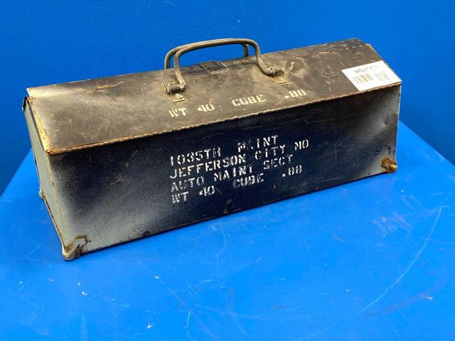 Small Black/Blue Metal Toolbox