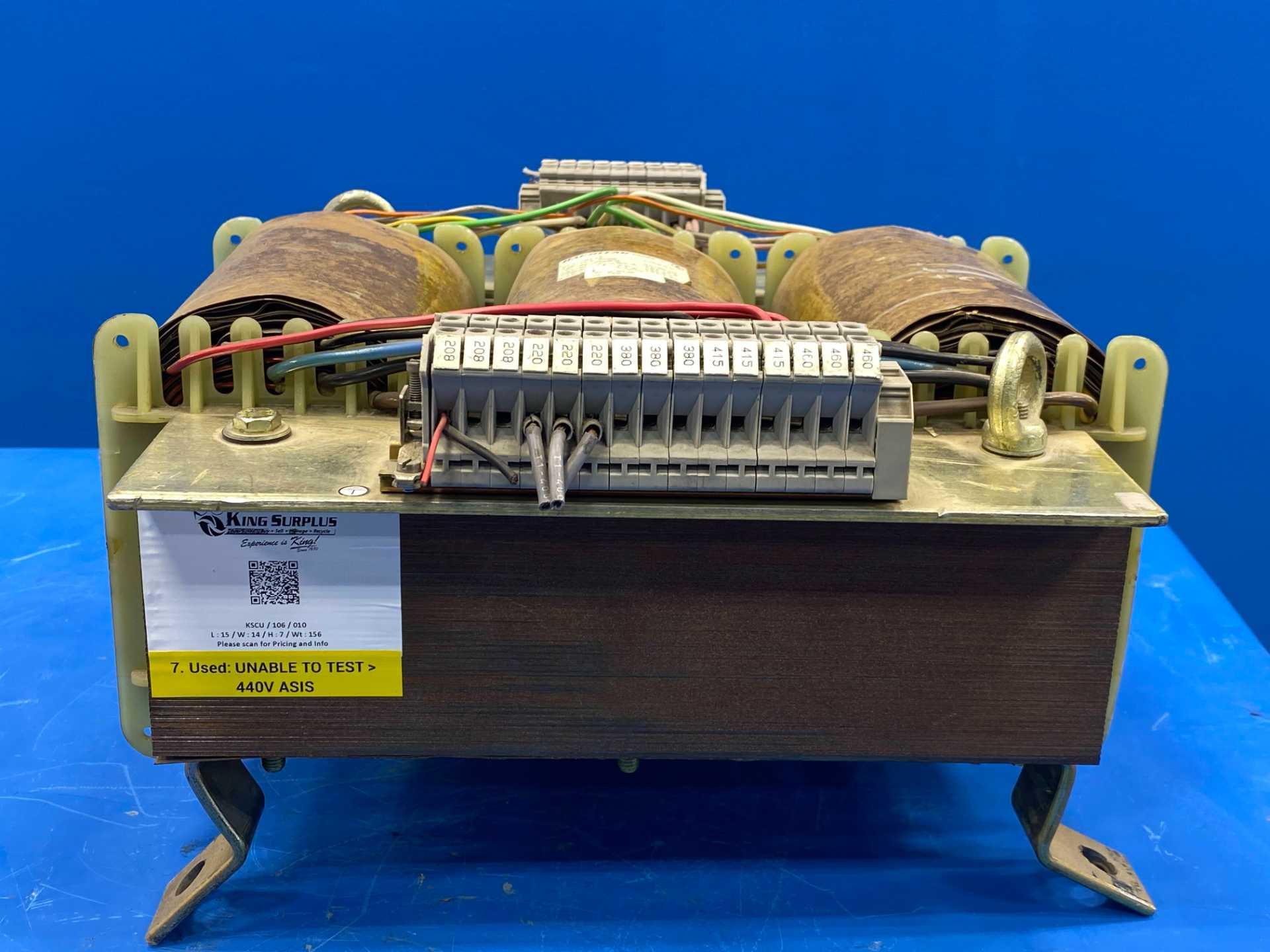 208-460V 7050 VA Single-Phase Transformer 50/60Hz Bachli AG DTE-7050 (Swiss)