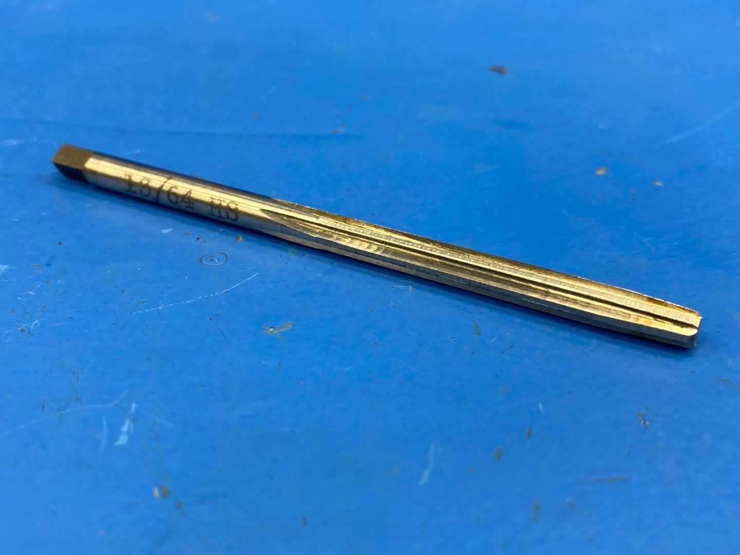 HSS Hand Reamer 13/64" .2031 Straight Flute Square Shank 3-3/4" Long, Hornet