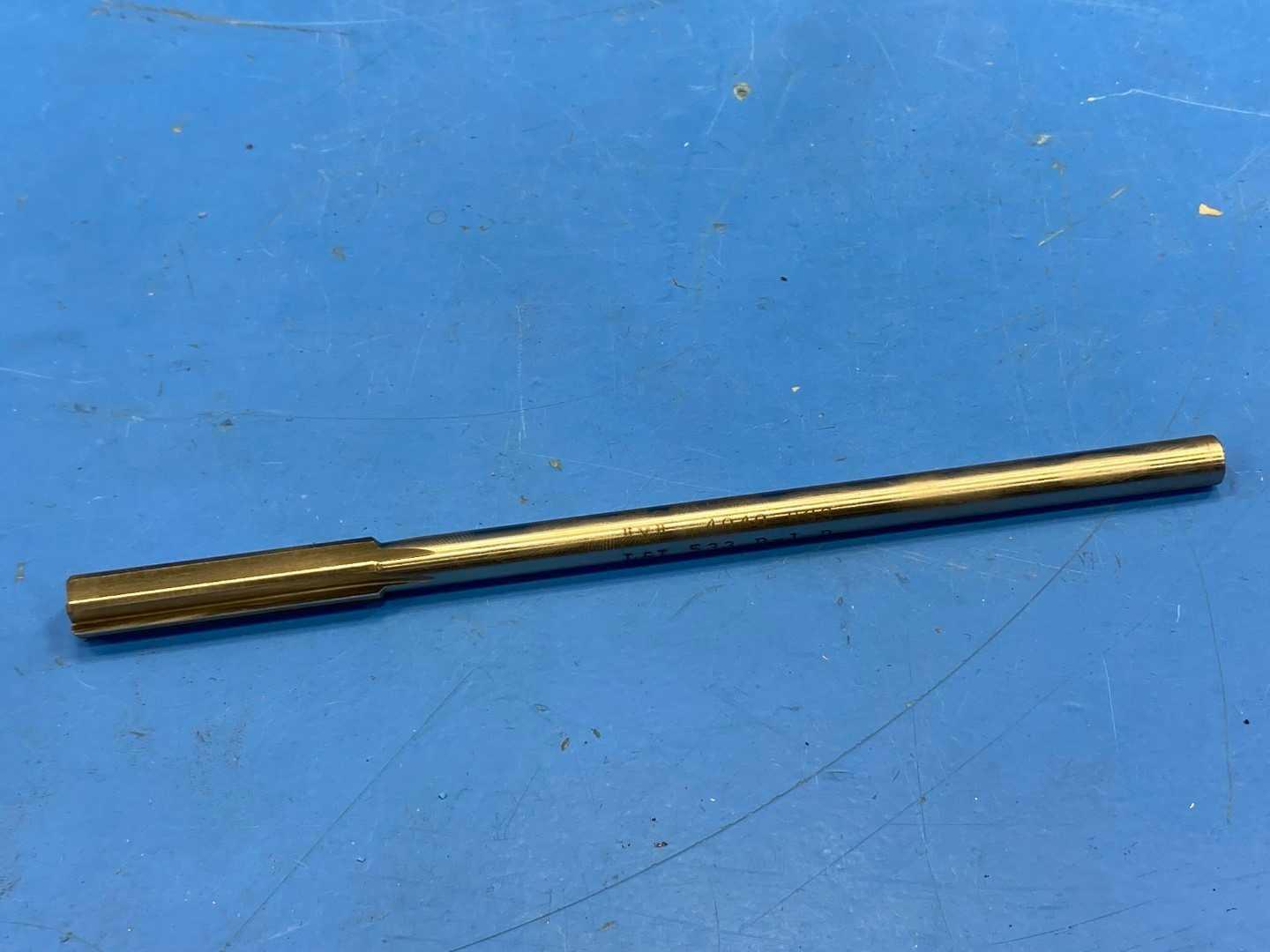0 .4040" OD HSS CARBIDE TIPPED REAMER  7" Long
