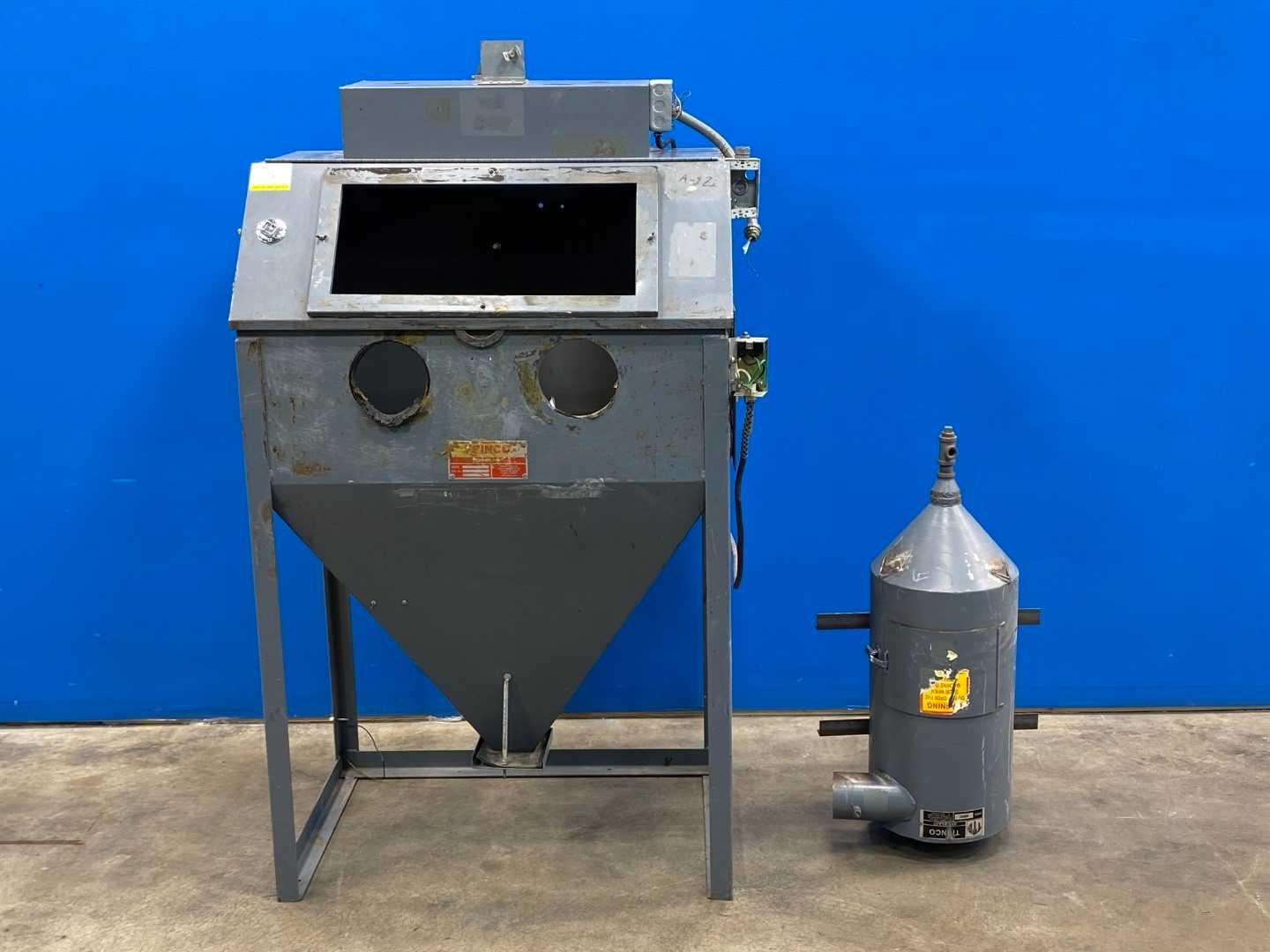 Sandblast Cabinet Trinco 36/BP w/ 300RC Dust Collector - 40"W - Used