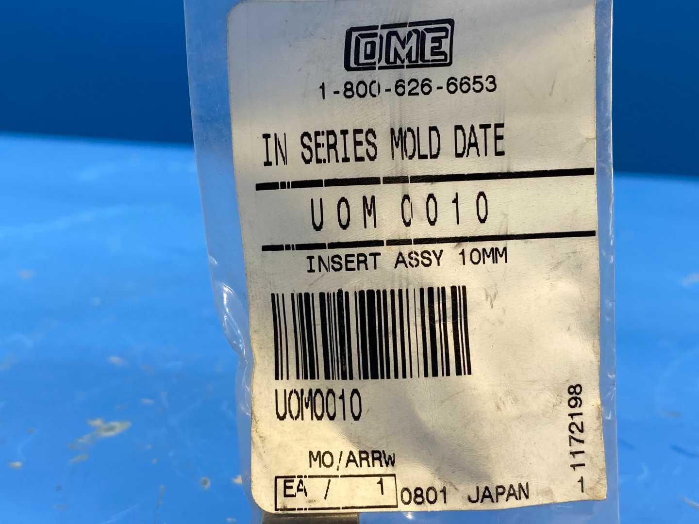 DME MONTH MOLD DATE INSERT 10MM UOM 0010 Indexable