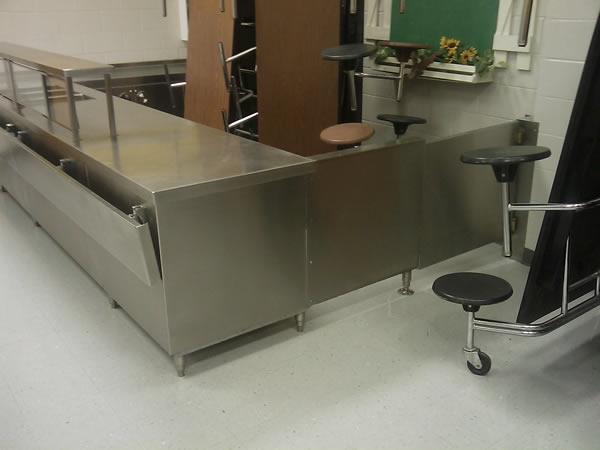 Large A La Carte Line - 3 Hot Wells - 120" x 96" x 34" - Commercial Food Service Equipment