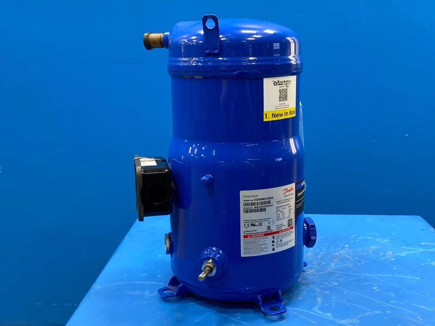 Danfoss VZH088CGANA (120G0189) Scroll Compressor 7.3 Tons (86K BTU) 380-480V 3Ph 50/60Hz R410A Refrigerant