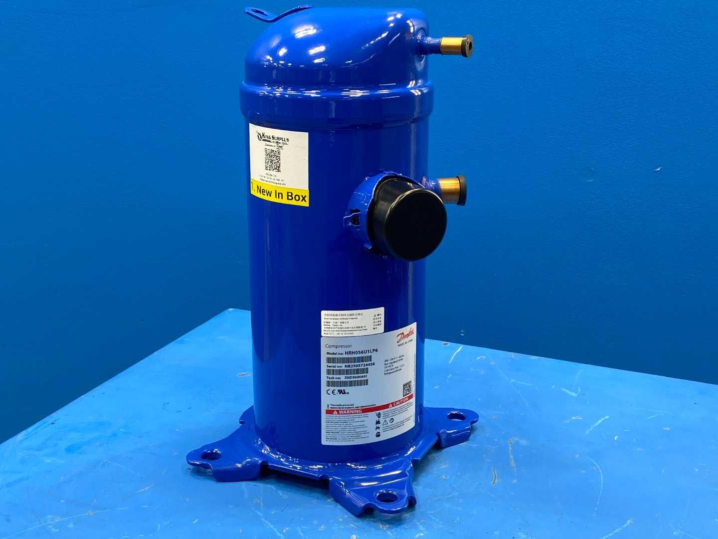 Danfoss HRH056U1LP6 / 121L1303 Scroll Compressor 4.7 Ton, (56K BTU) 208-230V 1~ 60Hz R410A Refrigerant