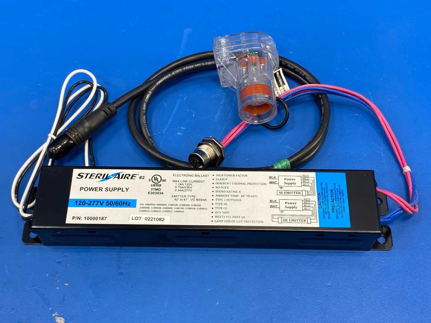 Steril-Aire 10000180-1 10000108-1 Enhanced UVC Kit w/ 10000187 Power Supply 120-277V 50/60Hz