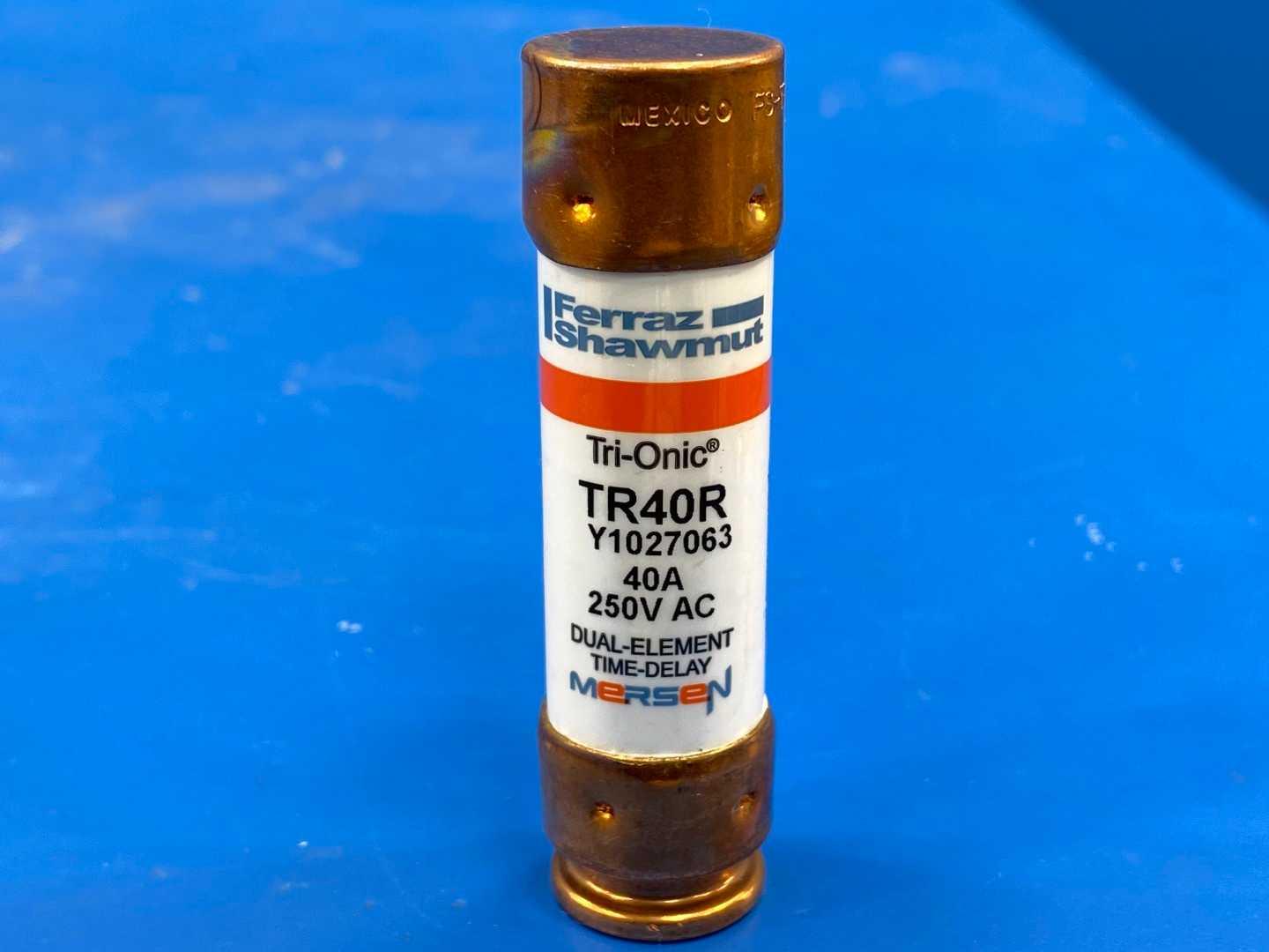 40 Amp Class RK5 Time Delay Fuse 250V Mersen Tri-Onic TR-40R