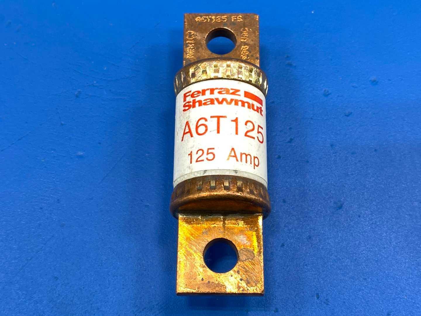 Mersen A6T125 125 Amp Ferraz Shawmut / Class T Fuse 600VAC