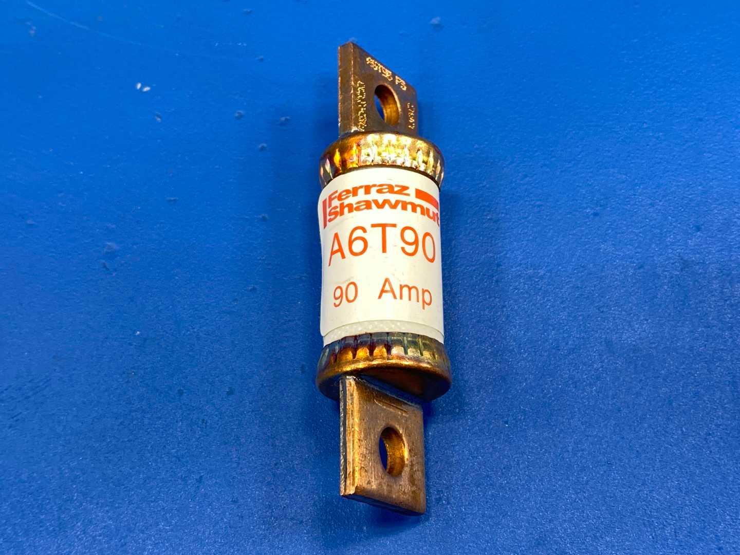 Mersen A6T90 90 Amp Ferraz Shawmut Class T Fast Acting Fuse 600VAC 300VDC