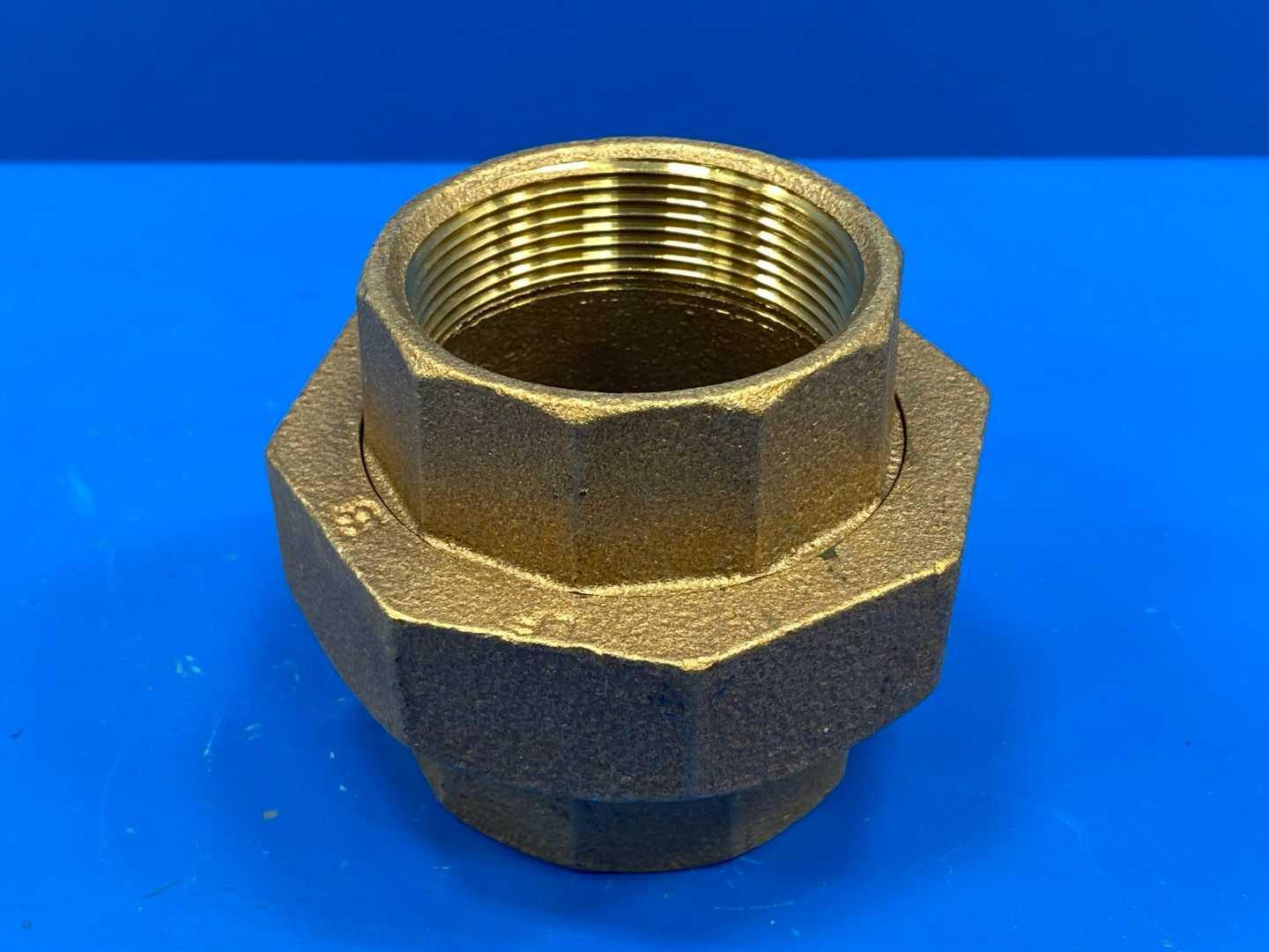Marathon Special Products 2" Brass Pipe Union 125lb 2" Red