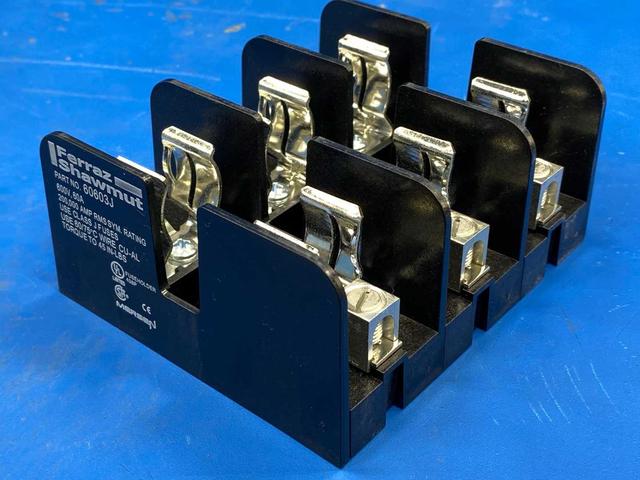 Mersen Fuse Block 60603J, 600V-60A