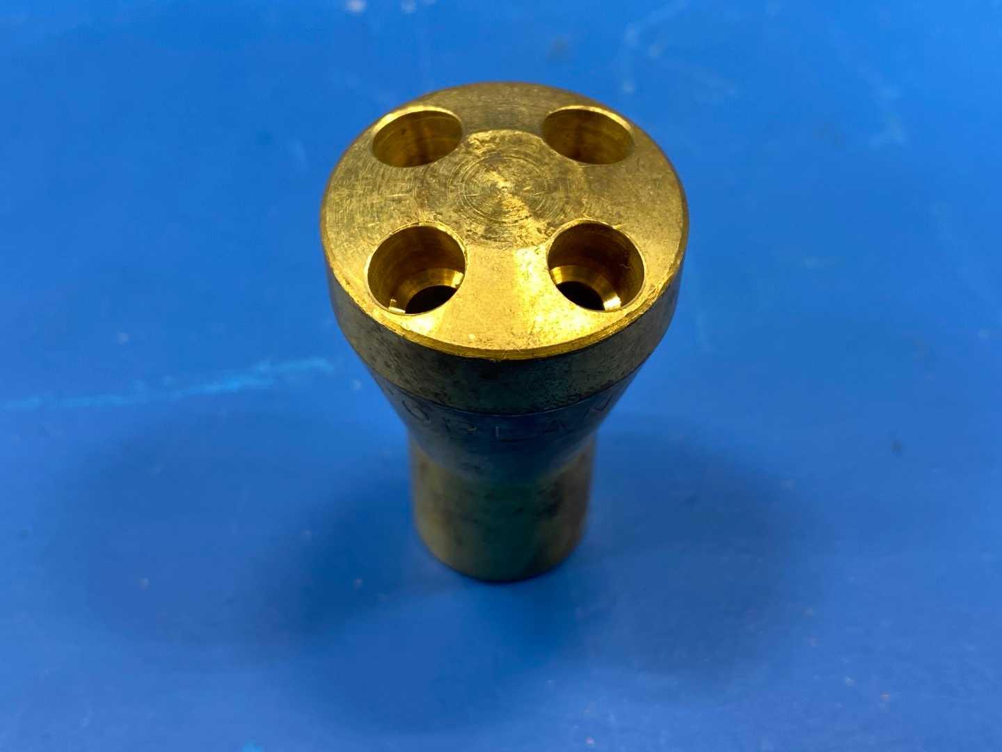 Sporlan 1622 Brass Refrigerant Distributor 5/8" ODM Inlet, 4-Circuit, 5/16" ODF Outlets, Nozzle Type J