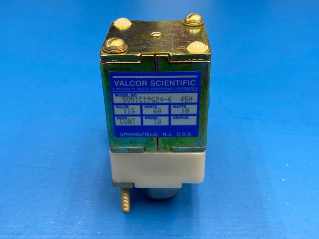 Valcor Scientific SV51C19G24-6, 2-Way Isolation Solenoid Valve 1/4" port size, 115V 60Hz 10W 10PSIG