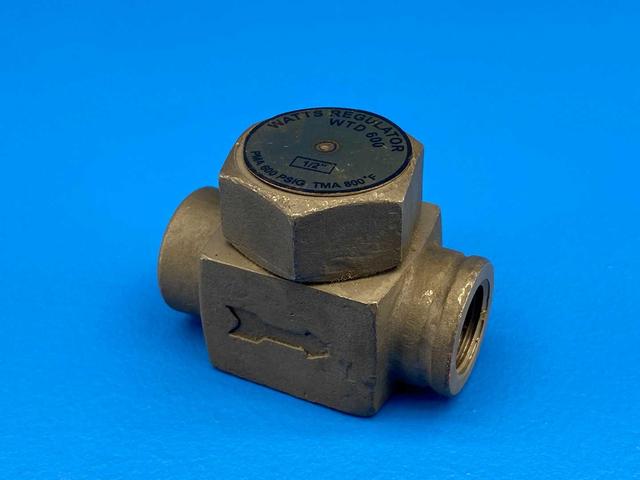 1/2" Watts Regulator, Thermodynamic Steam Trap, WTD 600, PMA 600PSIG, TMA 800°F
