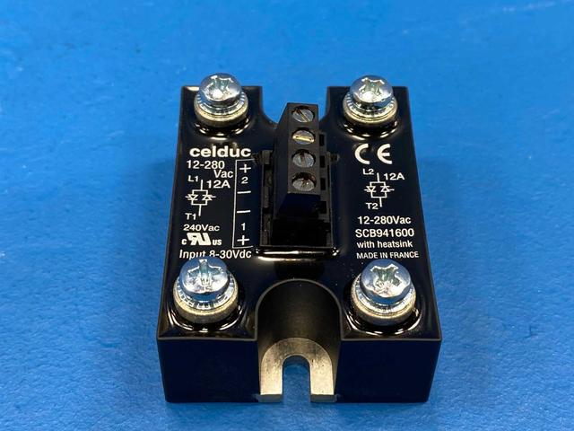 Celduc SCB941600 Double Solid-State Relay (SSR) 12-280VAC, Input 8-30VDC, 12A