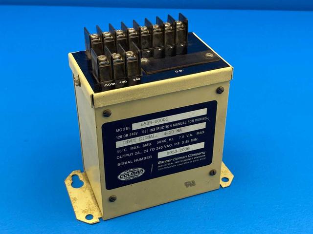Barber Coleman 658B-00001 Current to Position Converter, 120/240V 4-20mA 50/60Hz