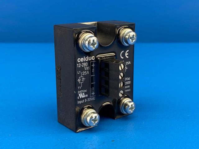 Celduc SCB942600 Double Solid-State Relay (SSR) 12-280VAC, Input 8-30VDC, 25A