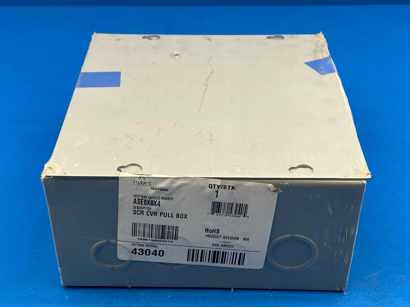 Hoffman ASE8X8X4 SCR CVR Pull Box