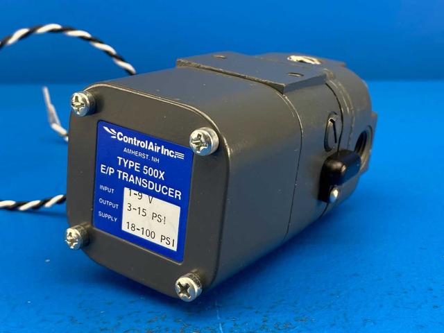 ControlAir 500X E/P Electro-Pneumatic Transducer 1-9V Input 3-15PSI Output 18-100 PSI Supply