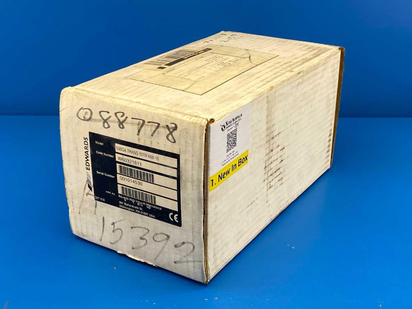 Edwards 600GA TRANS 10TR NW-16 (Code # W60321811) Barocel Pressure Sensor 10 Torr Range