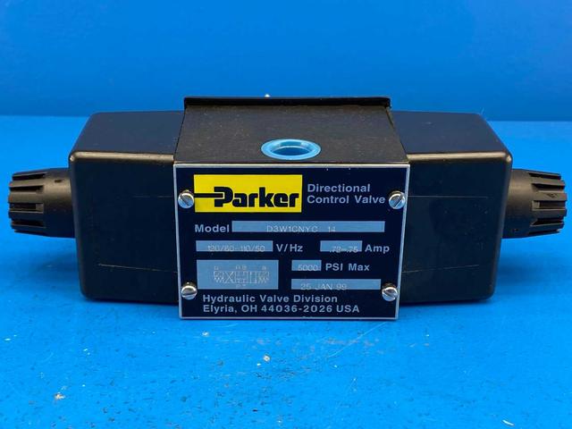 Parker D3W1CNYC-14 Hydraulic Directional Control Valve, 5000 MAX PSI, 110/120V, 50/60Hz