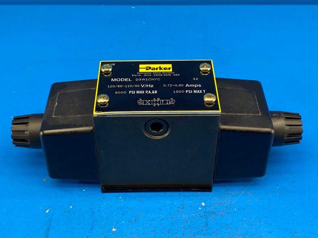 Parker D3W1CNYC-32 Hydraulic Directional Control Valve 5000PSI MAX Ports A&B 1500PSI MAX Tankl