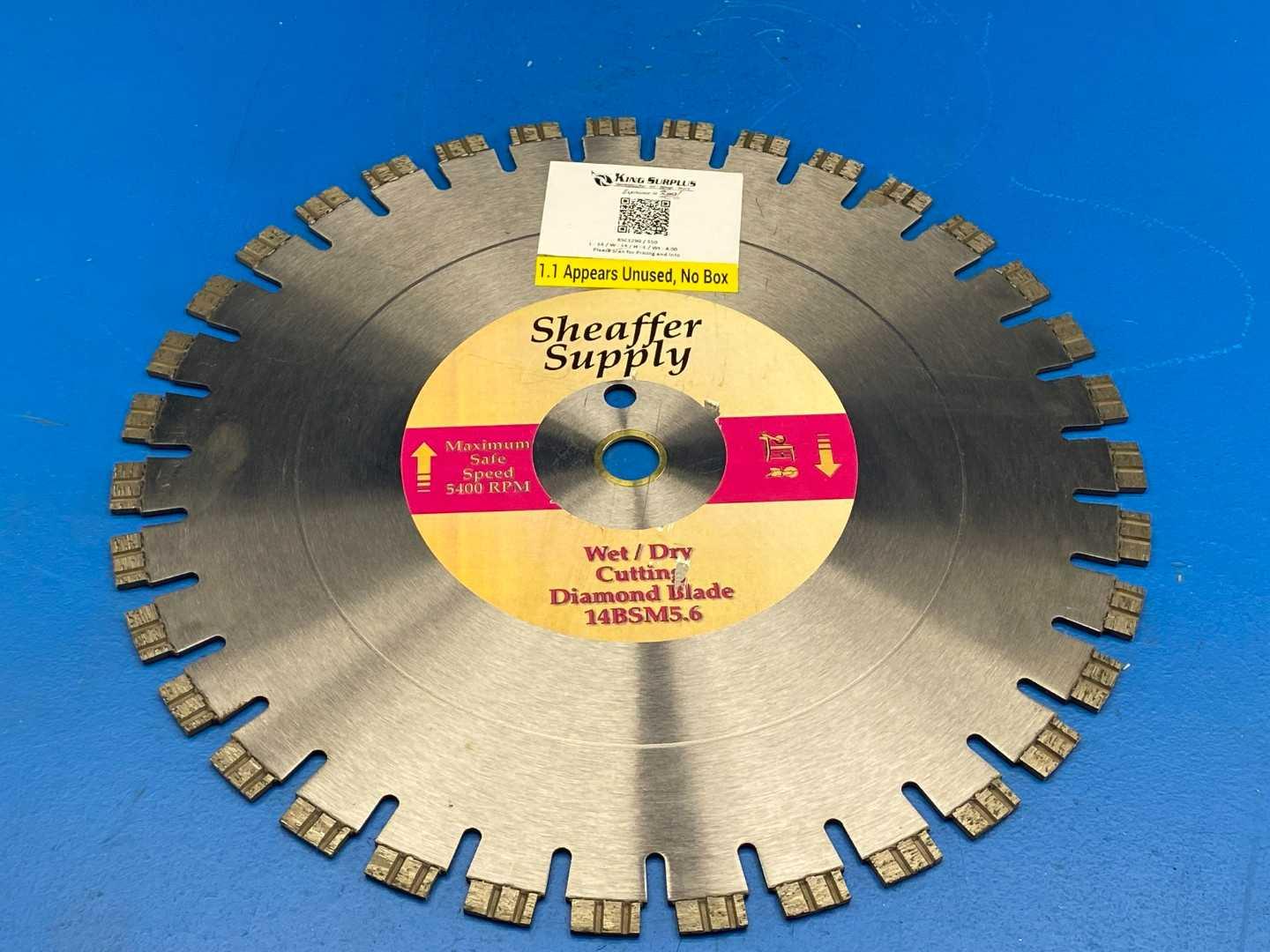 Sheaffer Supply 14BSM5.6 Wet/Dry Cutting Diamond Blade