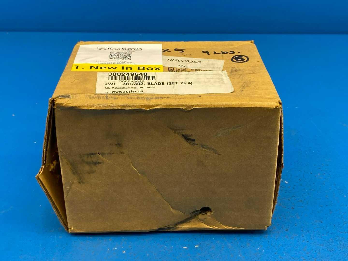 Rosler JWL-301/302, Shot Blast Wheel Turbine Blade (Set is 4)