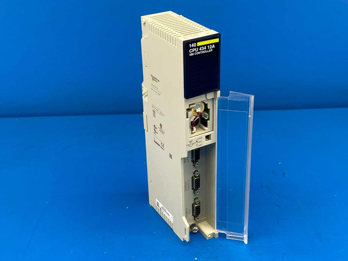 Schneider Electric 140CPU43412A Modicon PLC CPU | 486 CPU, 2M, 1xMB+ | PV:16 SV:1.44 | Made in France (201430)