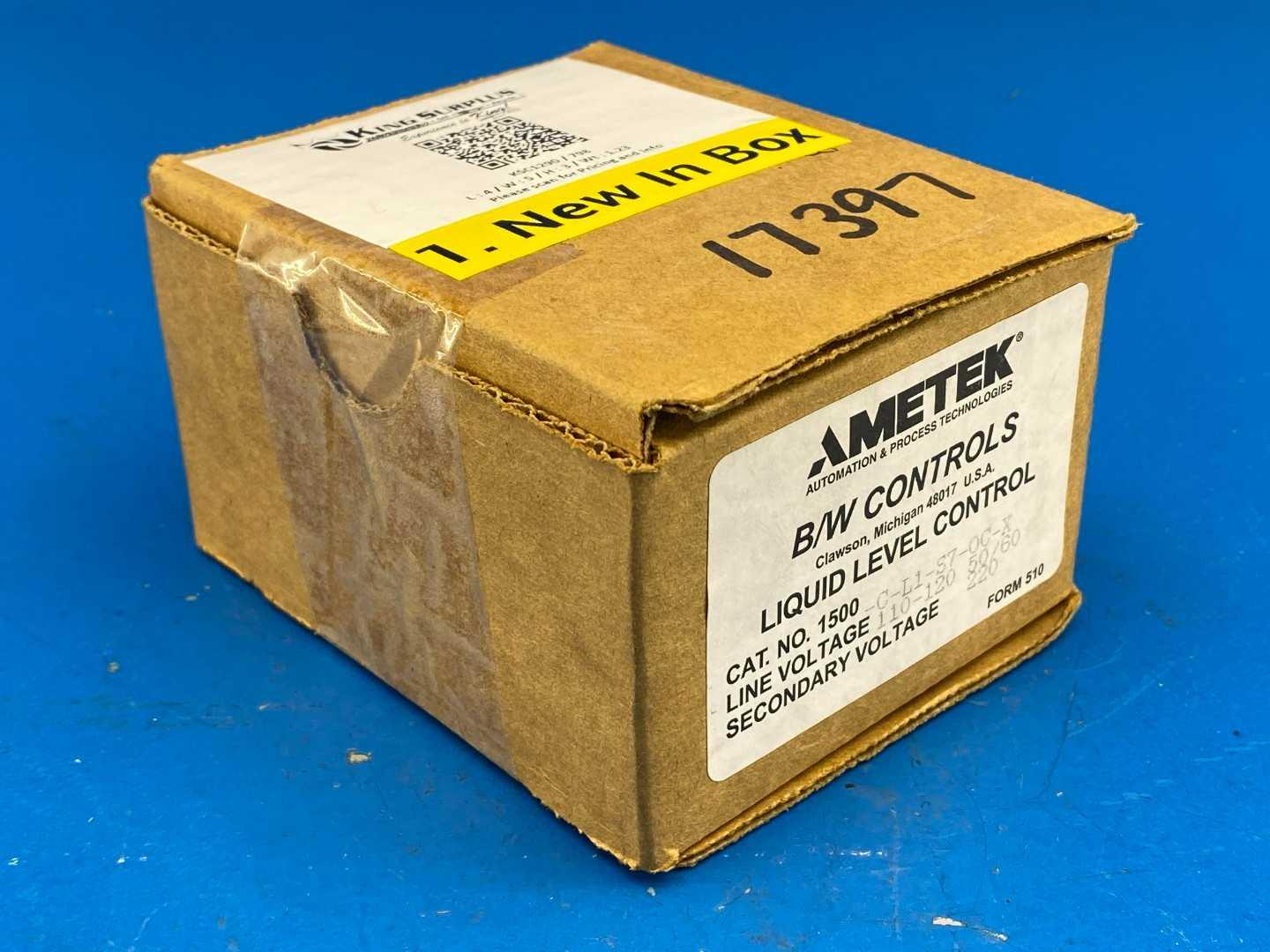 Ametek 1500-C-L1-S7-0C-X B/W Controls Liquid Level Control Relay
