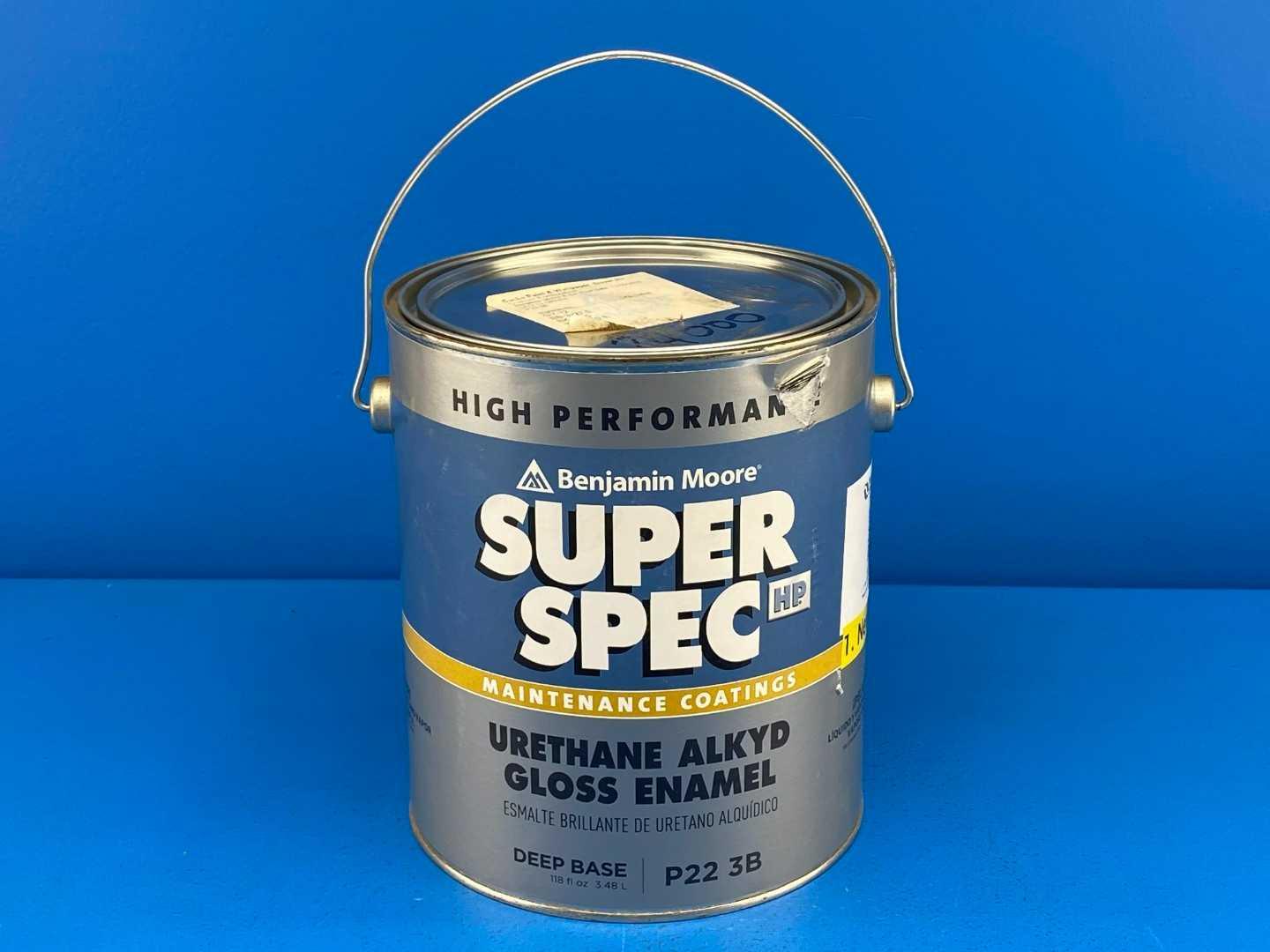 Benjamin Moore P22 3B Super Spec , Acrylic Latex, Interior/Exterior, Low Sheen Finish, 1-Gallon