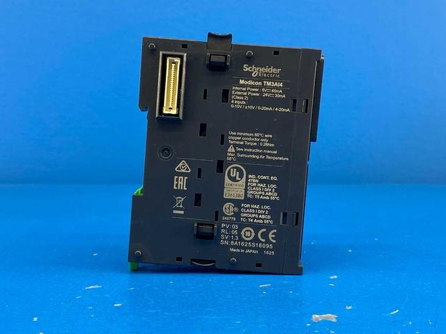 Schneider Electric Modicon TM3AI4 Analog Input Module, 4-Channel, 0–10V / ±10V / 0–20mA / 4–20mA