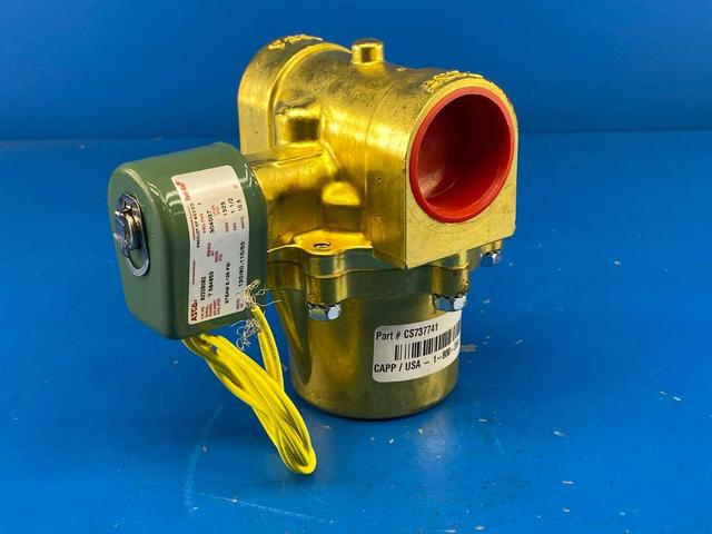 ASCO Redhat 8222B082 Solenoid Valve 10.5Watts 1-1/2" Pipe Size 110/120V 5-125 Steam PSI