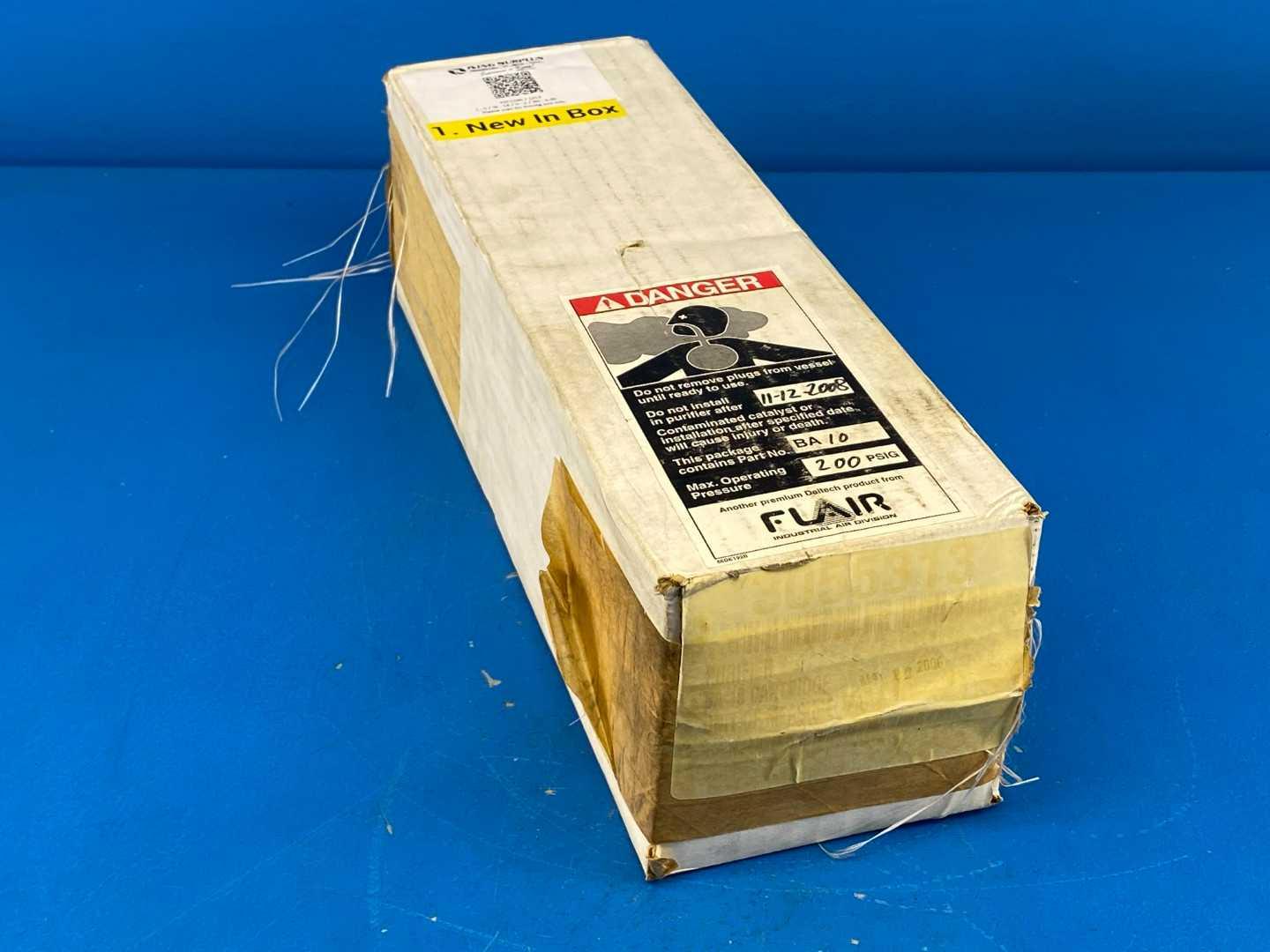 Flair Deltech BA10 Compressed Air Breathing Purifier Vessel Catalyst Cartridge 200 PSIG