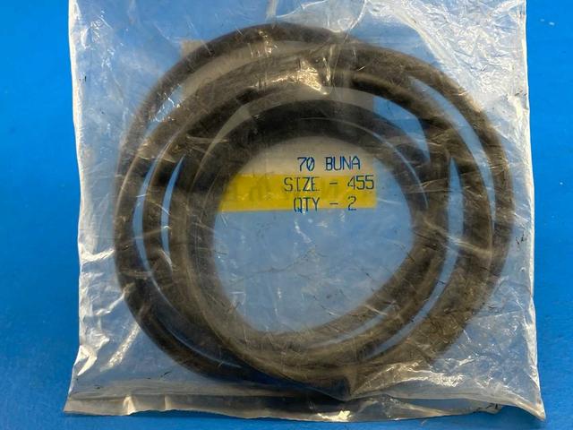 70 Buna-N Durometer Size 455 O-Ring (2pack) 13.525" OD x 12.975" Bore x 0.275" Width (343.53mm x 329.57mm x 6.99mm)