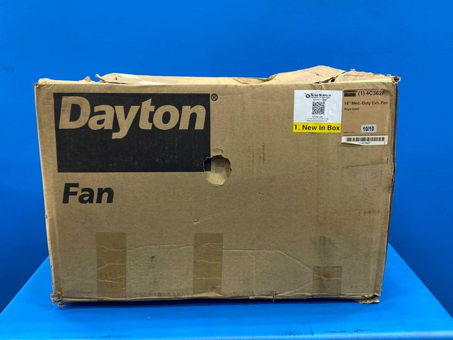 Dayton 4C362F 18 in Medium-Duty Exhaust Fan, Single Speed